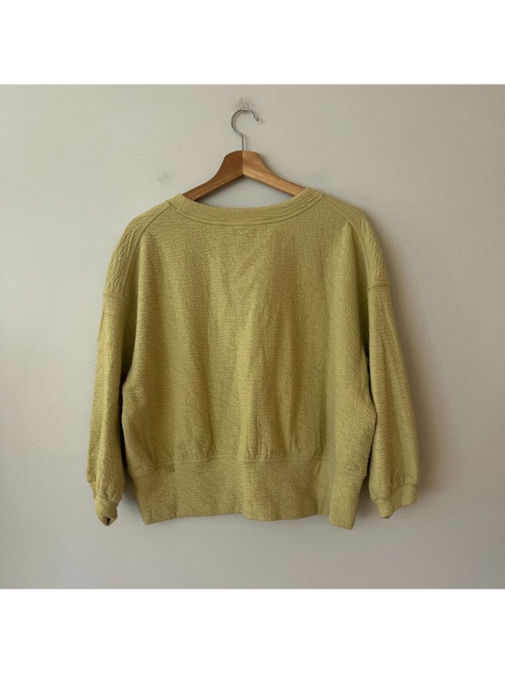 Lululemon Textured Crewneck Pullover Sweatshirt Dew Green Women's Size 12 - Picture 6 of 8